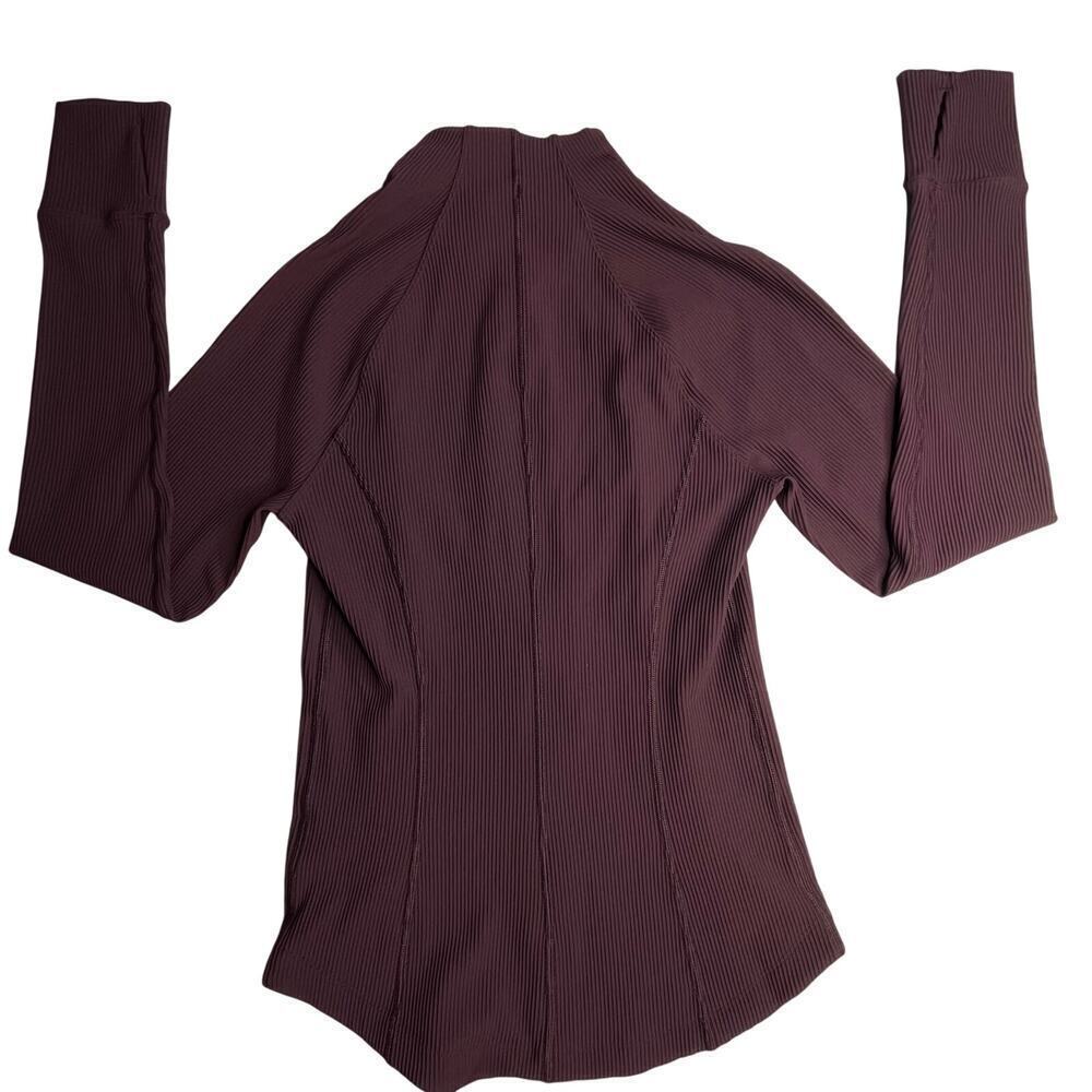 Athleta Salutation Ribbed Jacket womens size M Slate - Picture 6 of 14